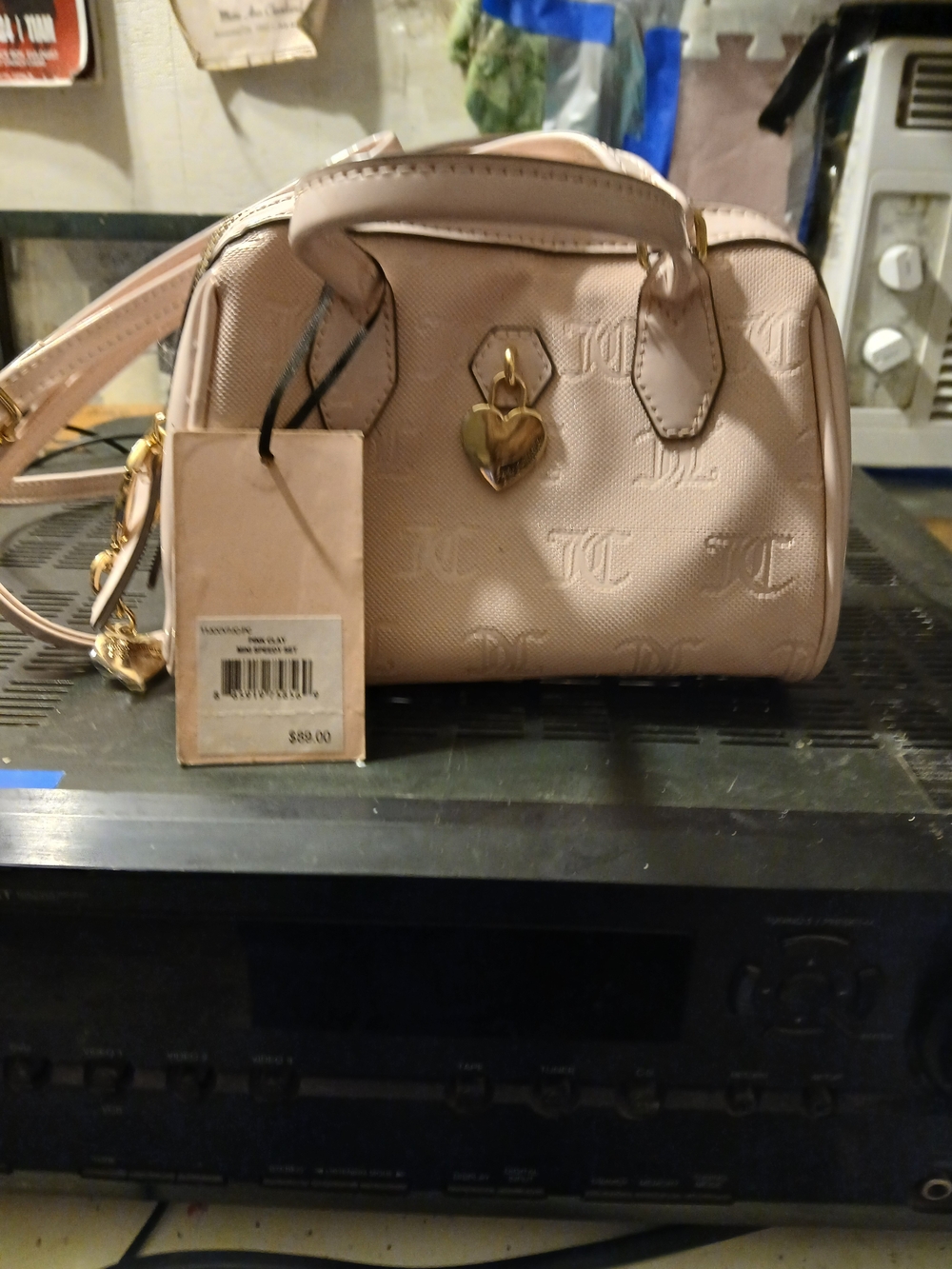 Juicy Couture Mini Speedy Set Crossbody Bag Pink NWT